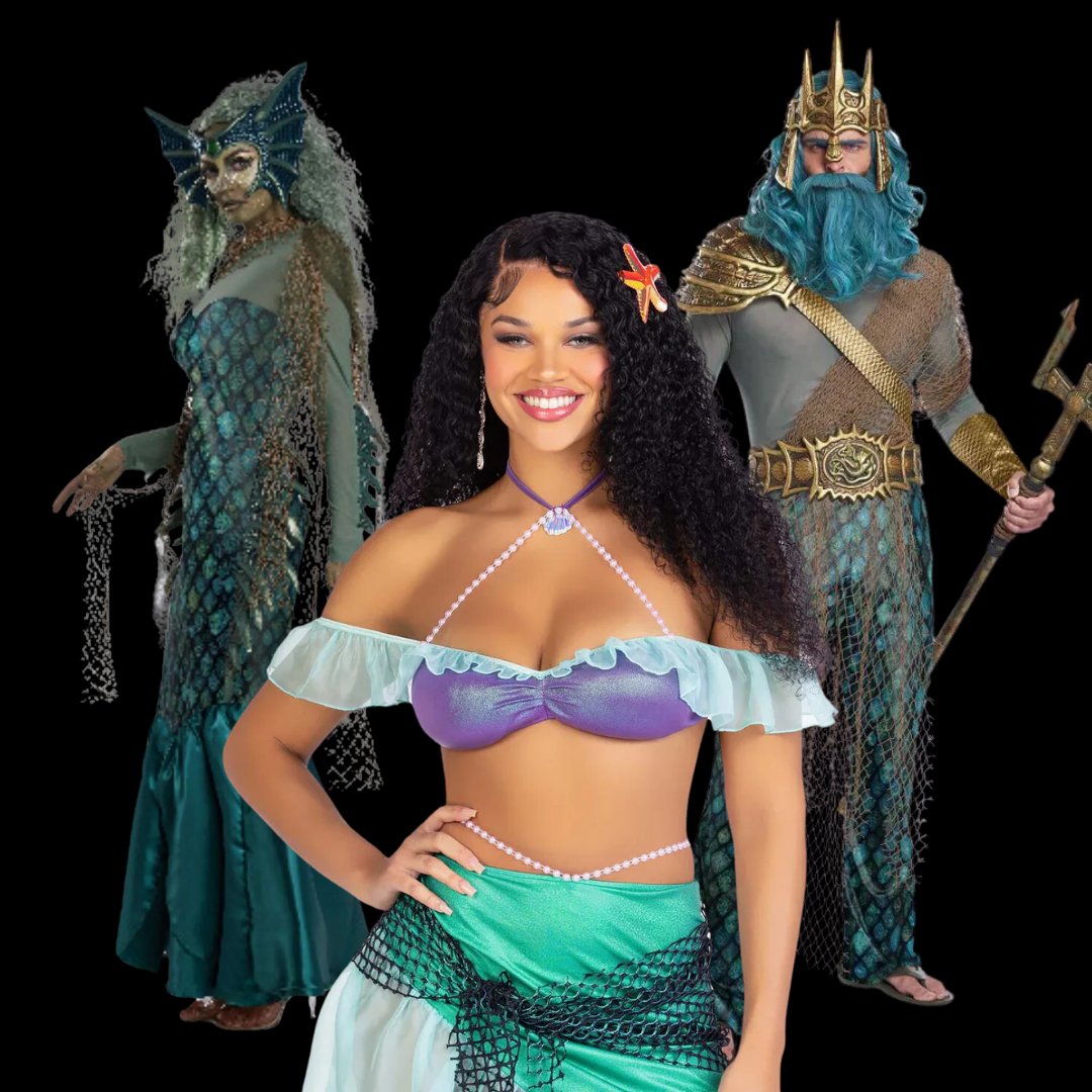 mermaid fancy dress adults Women's Deluxe Mermaid Costume