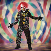 Killer Smile Clown Kids Costume