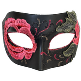 Los Muertos Embroidered Rose Cat Mask