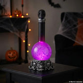 11" Skull Liquid Sphere - Light-Up LED Halloween Decoration