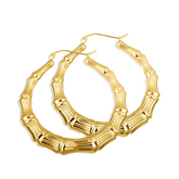 Classic Gold Bamboo Earrings