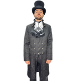 Victorian Men's Black Gothic Long Coat