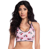 Pink Cherry Skull Pattern Tank Top