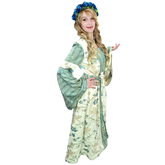 Medieval Mint & Cream Floral Queen Adult Costume