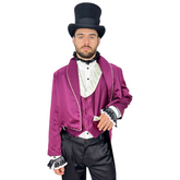 Luxurious Royal Purple Victorian Tailcoat Jacket w/ Vest