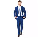 OppoSuits Navy Royale Three Piece Suit
