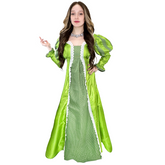 Gorgeous Green Regency Empire Dress Women's Costume