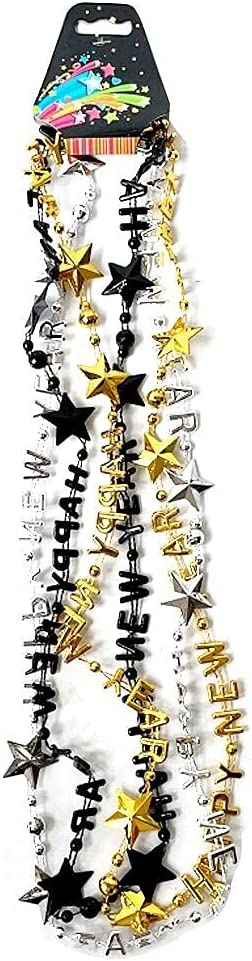 Black Gold & Silver New Year Beads