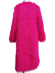 Shaggy Long Piled Faux Fur Coat