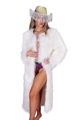 Shaggy Long Piled Faux Fur Coat