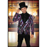 Geometric Pattern Multicolored Sequin Men's Blazer
