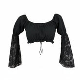 Ren Faire Choli Top with Lace Sleeves