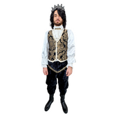Colonial Dark Floral Count Men's Costume