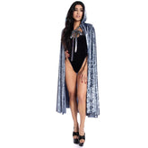 Midnight Velvet Hooded Cape