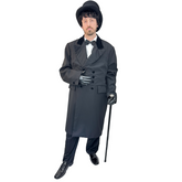 Victorian Dapper Black Prince Albert Men's Costume