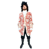 Colonial Red Floral Gentleman Men's Costume