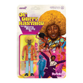 3.75" Ol' Dirty Bastard Shimmy Shimmy Ya ReAction Collectible Action Figure w/ Wood Board