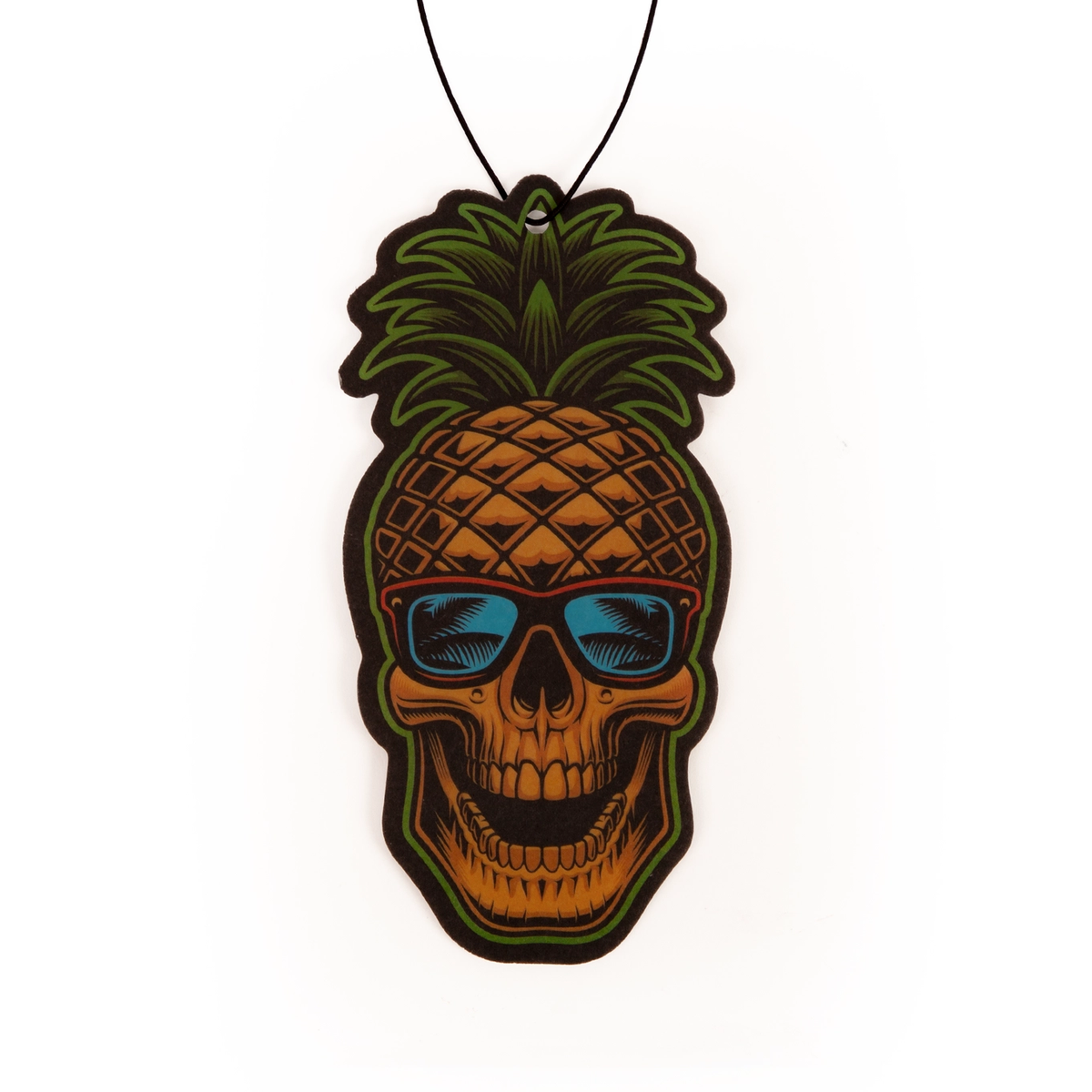Pineapple Skull Air Freshener