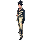 1970s Gold Stripe Party Adult Costume