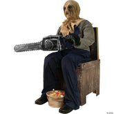 45" Chainsaw Greeter Animated Prop Decoration