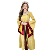 Medieval Gold Dotted Queen Adult Costume