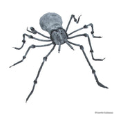 4 Ft. 5" Grey Latex Spider - Halloween Decor