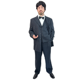 1920s Black Pinstripe Zoot Suit Adult Costume