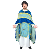 Religious Blue Velvet Adult Cape
