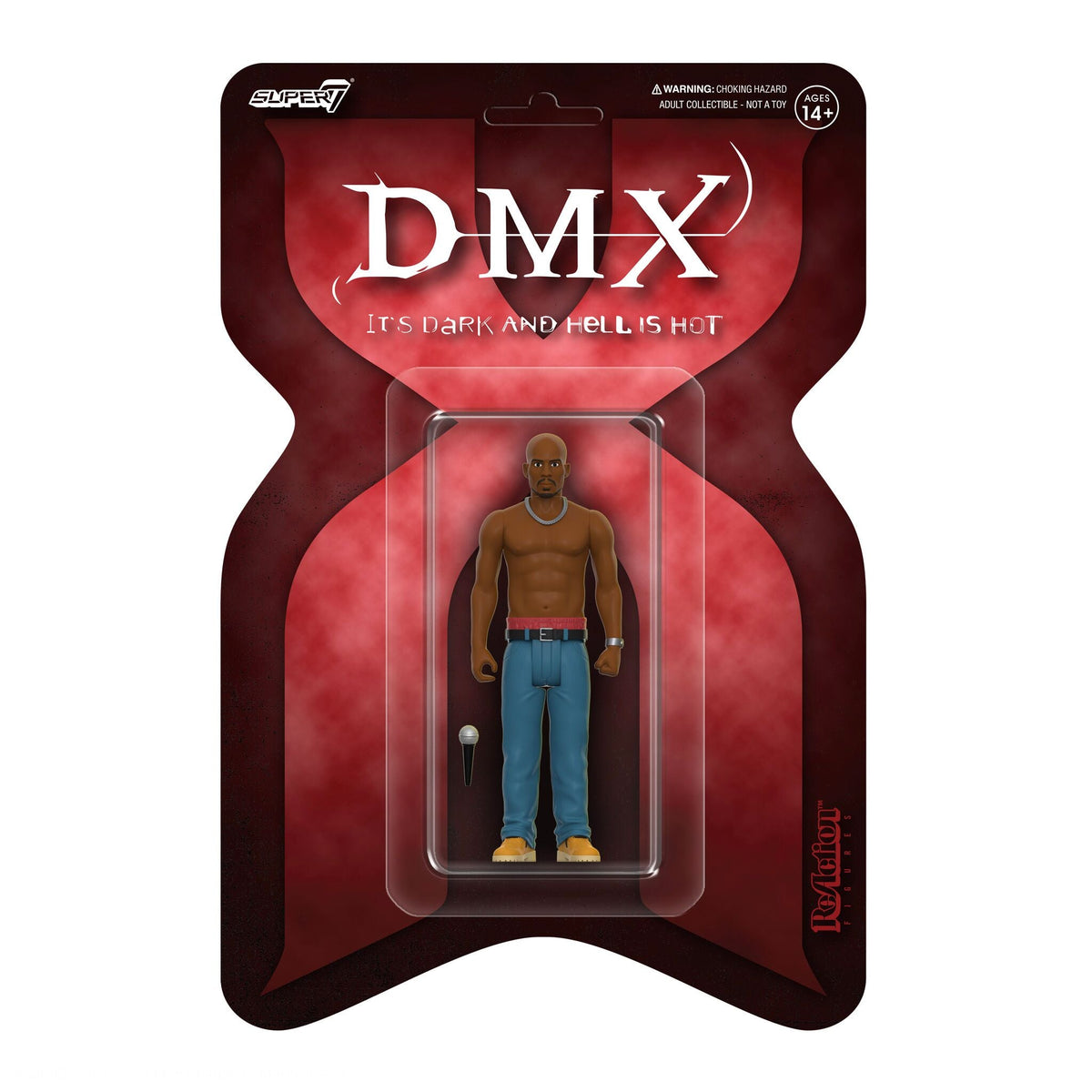 3.75" DMX "It's Dark and Hell Is Hot" ReAction Collectible Action Figure w/ Microphone