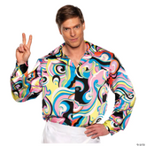 60's Far Out Trippy Button Up Men's Shirt