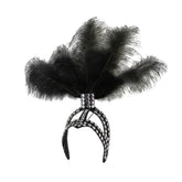 Feathered Rhinestone Showgirl Headpiece