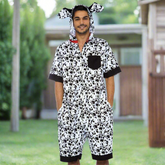 Dalmatian Dog Adult Pajama Costume
