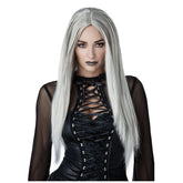 Gothic Matriarch Long Grey Wig