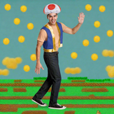 Super Mario Bros. Toad Mushroom Kit Adult Costume