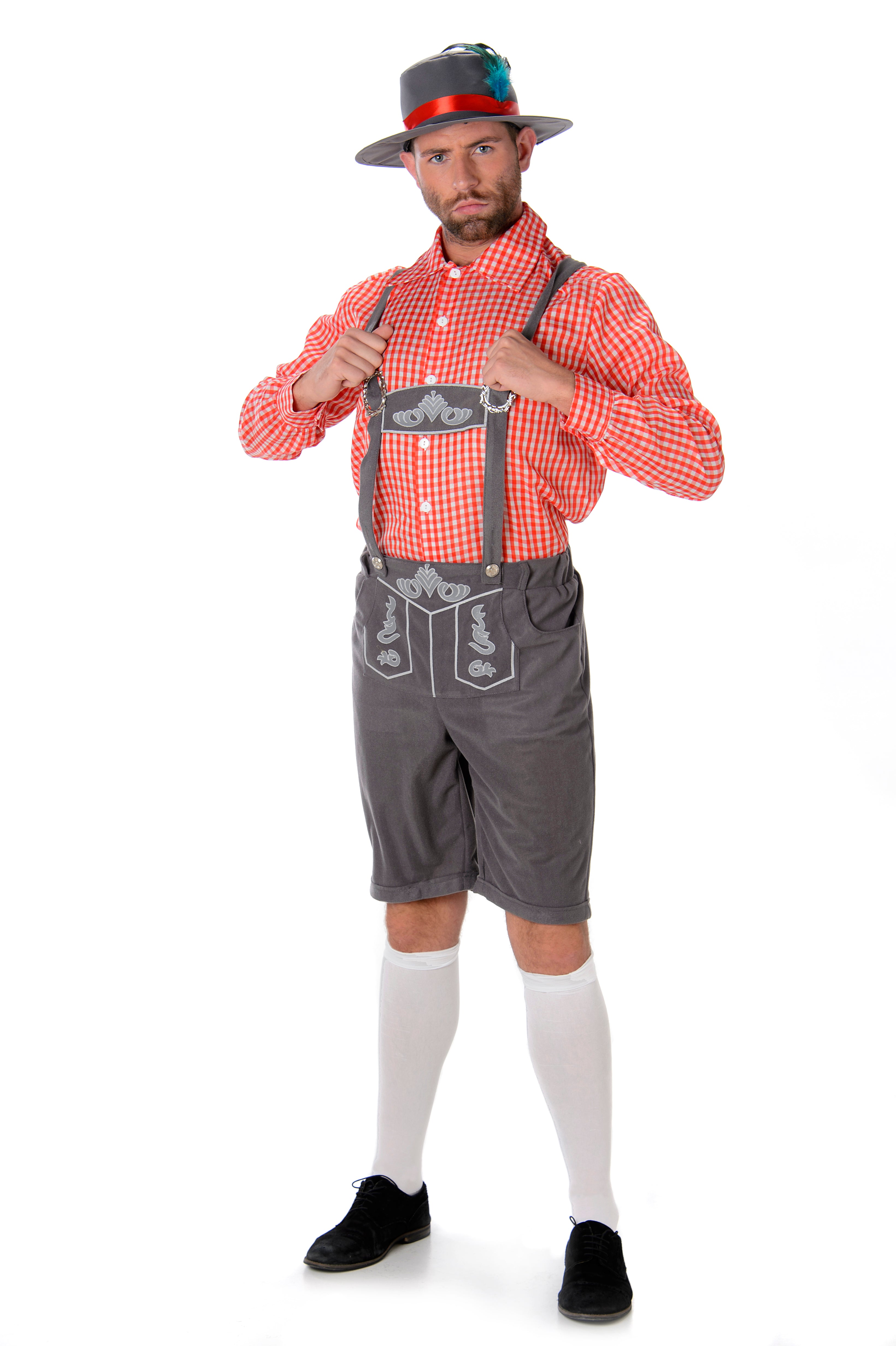 Bavarian Alpine Man Coral Octoberfest Deluxe Adult Costume