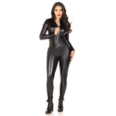 Lame' Zip Front Catsuit Adult Costume