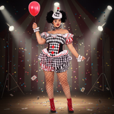 Darling Harlequin Women's Sexy Plus Size Costume