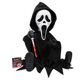 11" Ghost Face Light Up Animated Sitting Figure