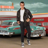 Grease T-Bird Faux Leather Adult Jacket