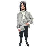 Colonial Silver Striped Lord Men's Costume