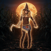 Classic Creepy Scarecrow Women's Costume