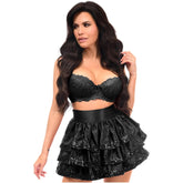 Three Layered Sequin Ruffle Skirt