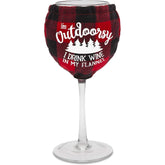 Flannel Wine Glass
