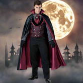 Premium Midnight Count Dracula Men's Vampire Costume