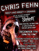 Chris Fehn Signing & Photo Op - Ticket Reservation