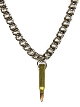 Brass Caliber Bullet Chain Necklace