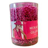 Metallic Pink Bead Necklaces 50ct