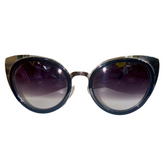 Metal Cat Eye Gradient Sunglasses