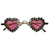 Rhinestone Mini Heart Sunglasses