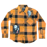 Michael Myers Stitched Patches Flannel